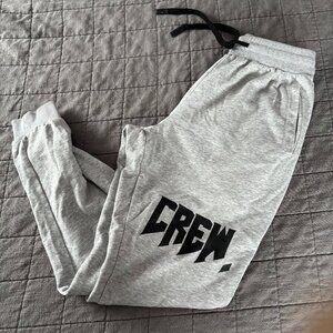 Kill Crew Men’s Medium Jogger Sweatpants Heather Gray With Black Logo Very Good